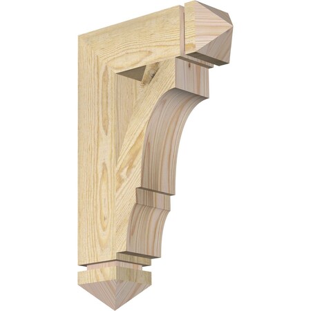 Ekena Millwork Balboa Arts & Crafts Rough Sawn Bracket, Douglas Fir, 4"W x 14"D x 22"H BKT04X14X22BOA03RDF